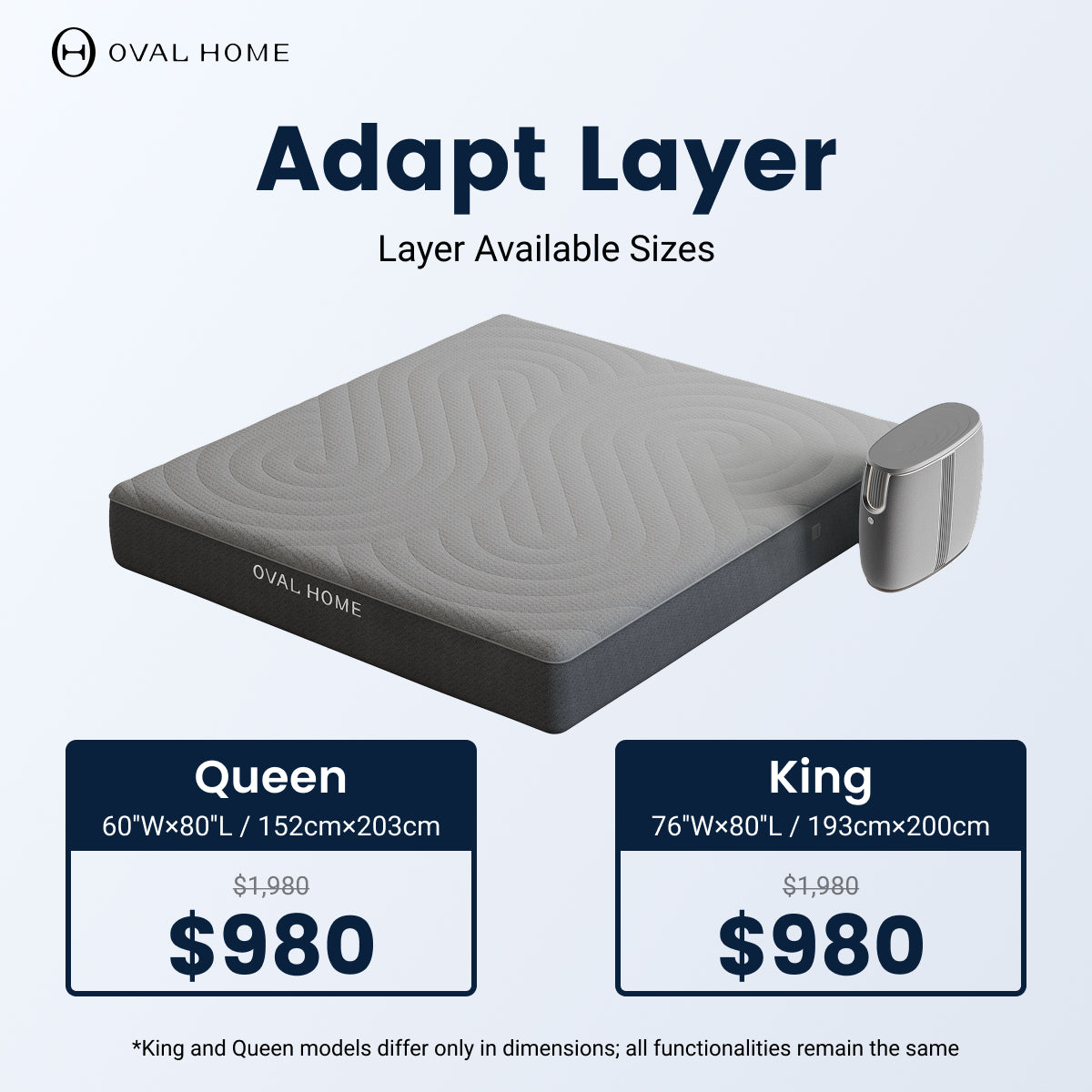 Reserve OVAL HOME Layer+Hub with $50 Deposit